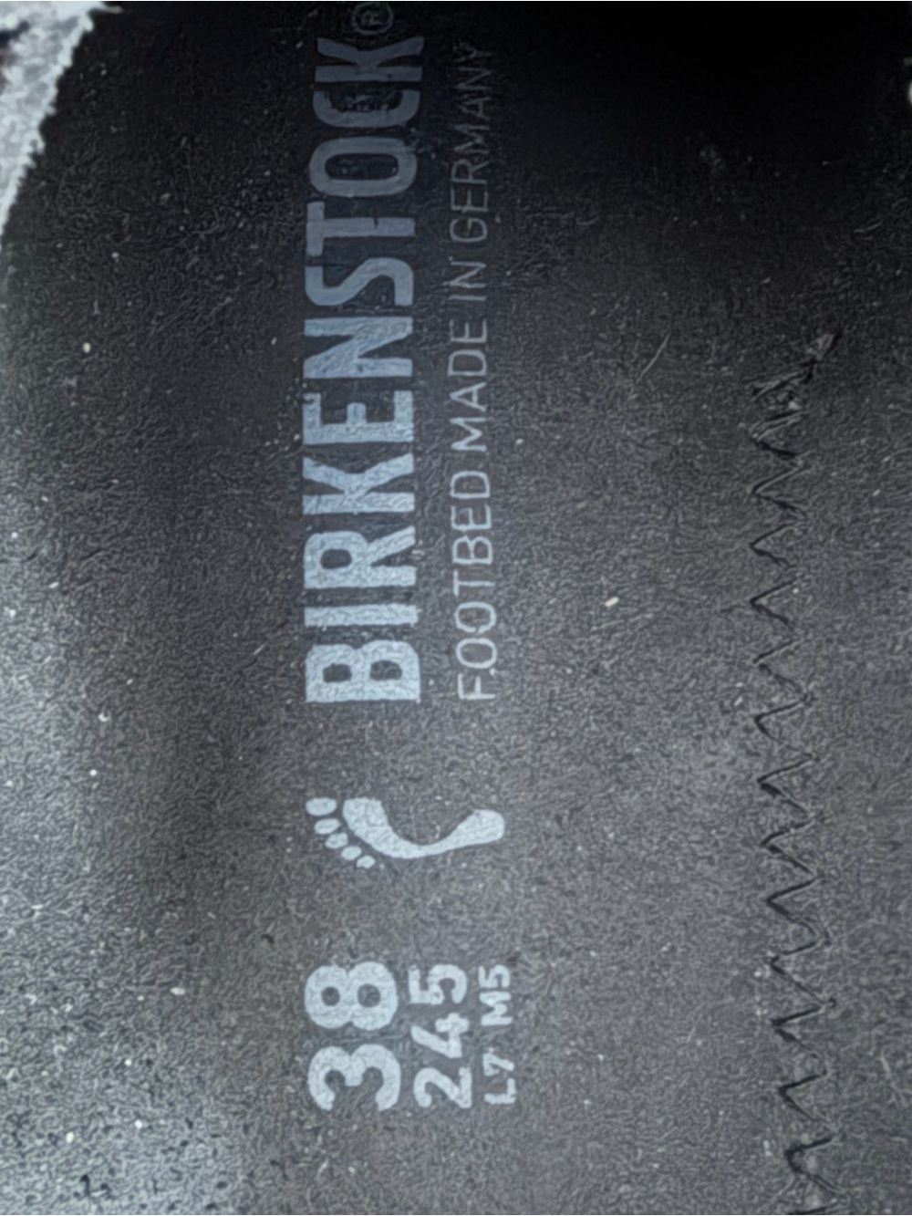 Birkenstock Black Suede Buckle Clog Mule with Cork Midsole - Picture 3 of 3
